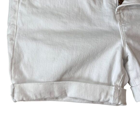Good American Rolled Cuffed Shorts Women's White Sz. 15 NWOT Summer Spring Beach - Picture 3 of 15